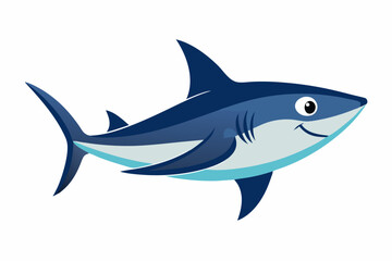Obraz premium Mako shark fish creative vector design