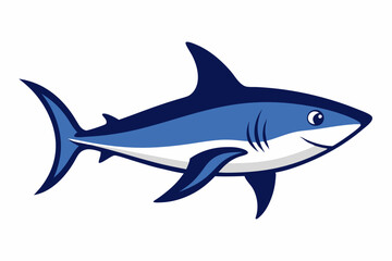 Mako shark fish creative vector design