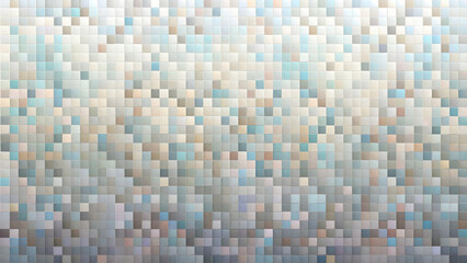 Fototapeta premium Pixelated Serenity: Abstract Mosaic Background of Soft Blues and Beige Tones 