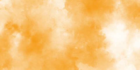 Abstract bright and shinny soft color texture, abstract watercolor background with white and yellow orange color. abstract orange Grungy ink effect bright yellow and orange color shades watercolor.