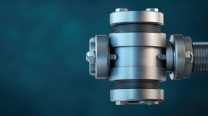 CAD render of a universal joint, rotational alignment and force distribution visualized, mechanical engineering, joint mechanics