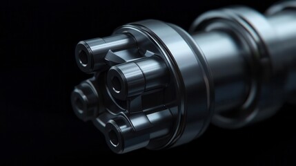 CAD render of a universal joint, rotational alignment and force distribution visualized, mechanical engineering, joint mechanics