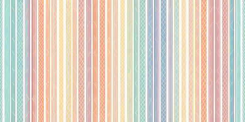 Obraz premium Rainbow Stripes: A cheerful and vibrant pattern of pastel rainbow stripes, ideal for backgrounds, patterns, and textile design. 