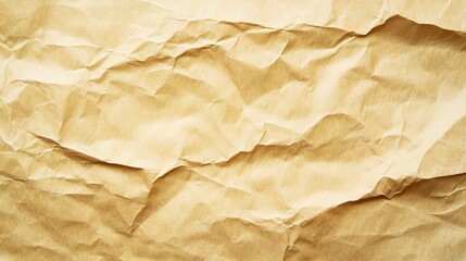 Textured Brown Crumpled Paper Background
