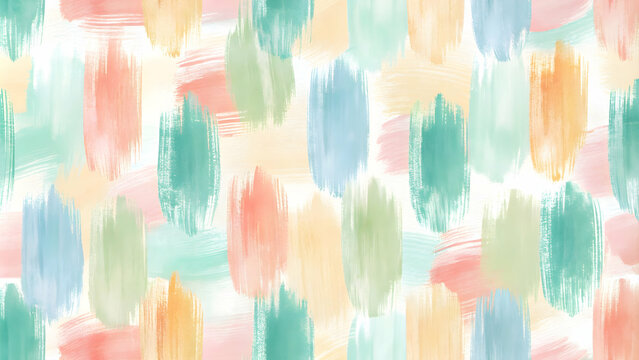 Abstract Watercolor Strokes: A delicate dance of pastel hues in a soft, calming design. Abstract shapes, like brushstrokes, create a charming and ethereal effect.