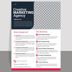 Corporate business flyer template design set with blue, orange, red and yellow color. marketing, business proposal, promotion, advertise, publication, cover page. new digital marketing flyer set.