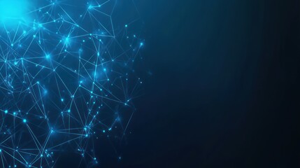 Abstract Blue Network Background