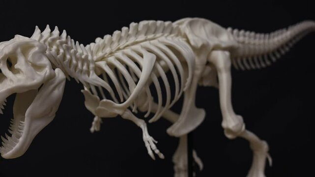 Dinosaur bones in the museum history