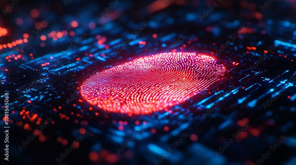 Poster fingerprint identification for digital cyber security biometrics security : Generative AI