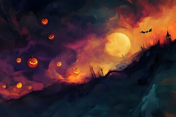 Spooky Halloween Night Shadows
