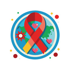 Fototapeta premium Creative Vector Designs and Quotes for World AIDS Day