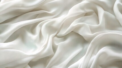 Obraz premium Soft Silky White Fabric Texture for Design Projects
