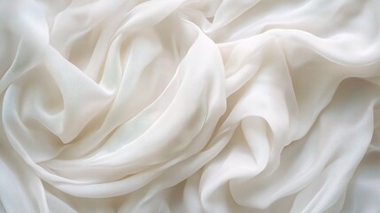 Fototapeta premium Elegant White Fabric Texture for Background Design