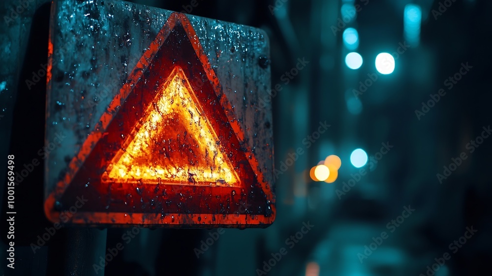 Fototapete Email spam virus warning caution sign for notification on internet letter security protect junk and trash mail Cybersecurity vulnerability data breach illegal connection compromised in : Generative AI