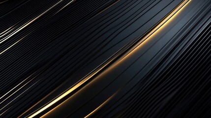 Sleek Black and Gold Abstract Background