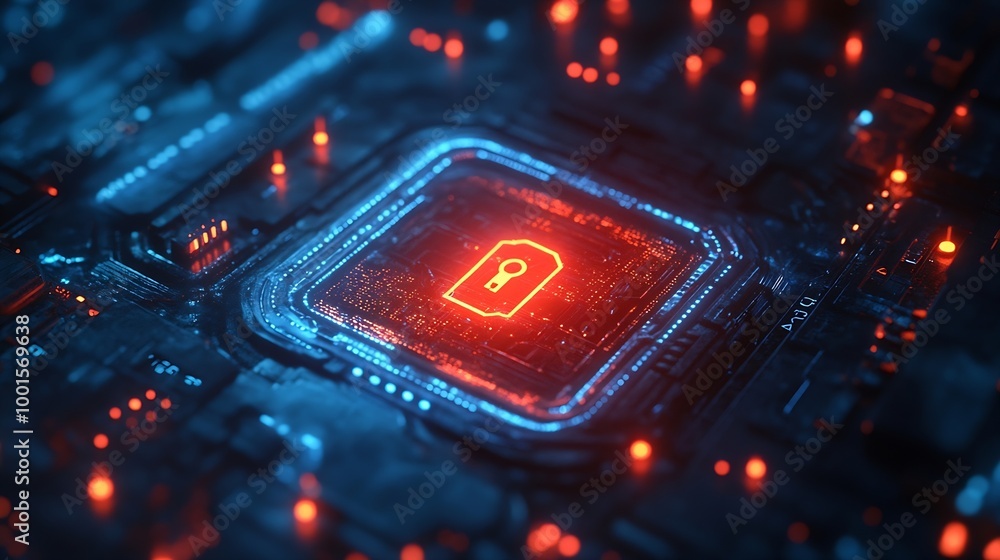 Poster cyber security concept Login User identification information security and encryption secure Internet access cybersecurity secure access to users personal information : Generative AI