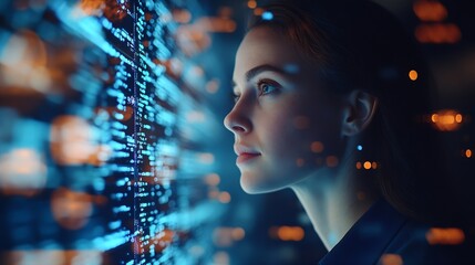 Image of data processing over diverse business people using laptop global business and digital interface concept digitally generated image : Generative AI