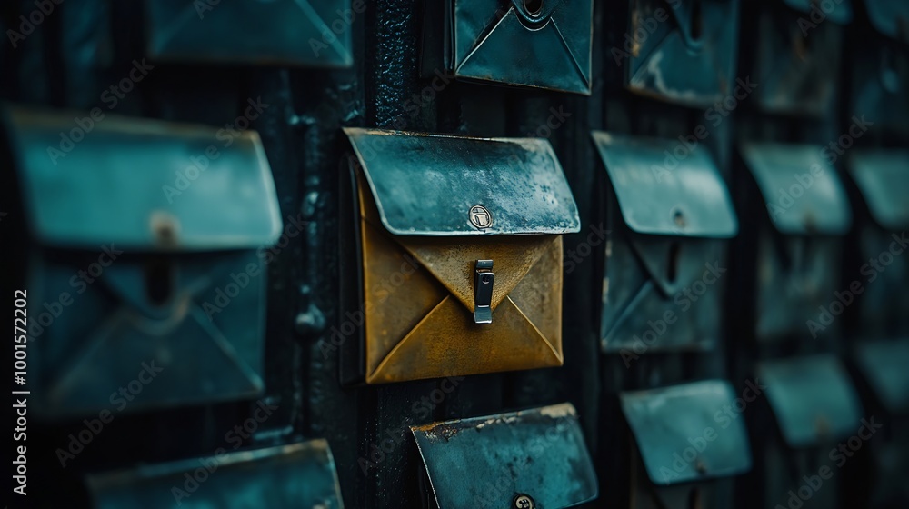 Aufkleber Email security concept Security protection Email from spam virus and phishing Email fraud Scam mail virus alert hacker Check email notification junk and trash mail and compromised info : Generative AI