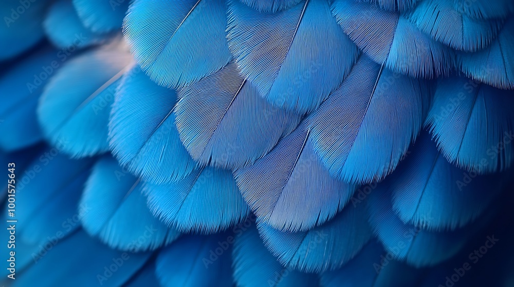 Poster blue feather pigeon macro photo texture or background : Generative AI