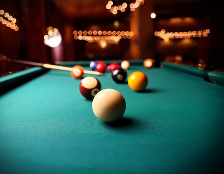 Billard tisch nahaufnahme 