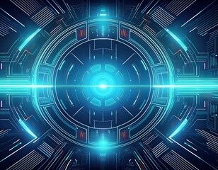 Obraz premium futuristic technology background