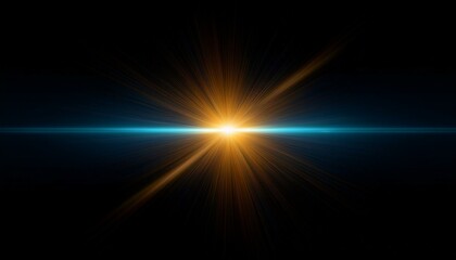 gold blue warm color bright lens flare rays flashes leak for transitions on black background,movie titles and overlaying.