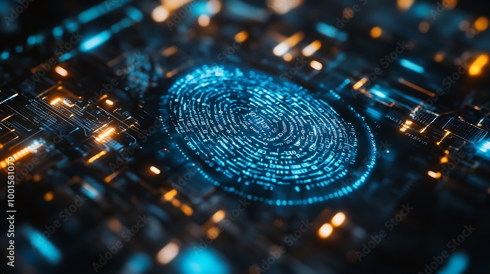 Poster biosecurity innovative technology to combat digital cybercrime biometric security network protecting