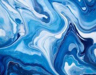 Obraz premium Marble ink colorful backdrop. light blue marble pattern texture abstract background.