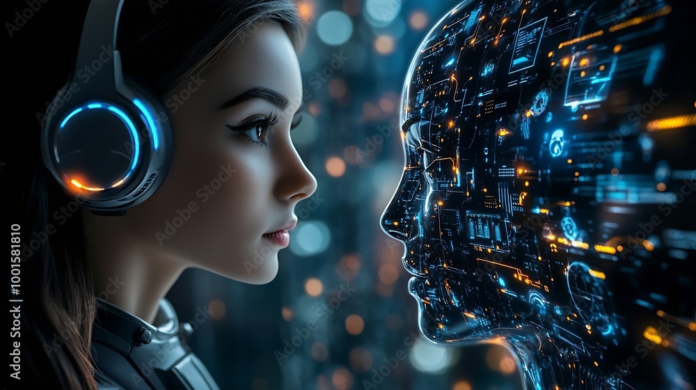 Poster Business Communication with AI Chat Bots Customer Service and Marketing Automation Revolution in Digital Messaging Artificial Intelligence Chat Bots for Smarter Phone and Email Marketi : Generative AI