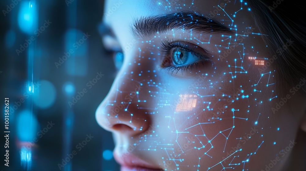 Poster KYC know your customer Business verifying the identity of clients Client authentication to access personal financial data Biometrics security digital technology against digital cyber c : Generative AI