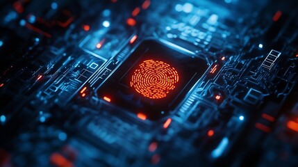 the fusion of art and technology in my captivating collection Discover the power of digital security systems biometric fingerprint scanning and hightech cyber protectionSafeguard your  : Generative AI