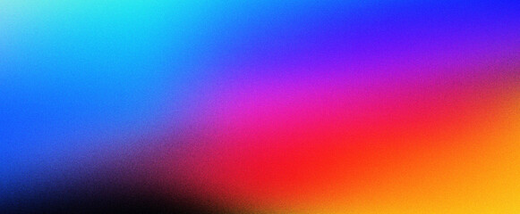 Obraz premium Blurred colored gradient grainy noise texture background for banner backdrop design, grainy noise grungy empty space, abstract glowing color wave backdrop 