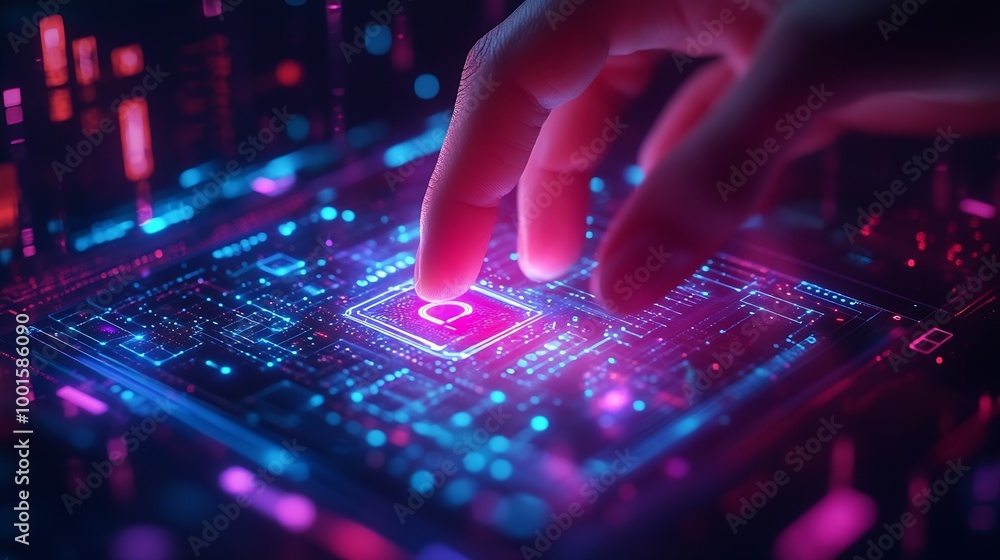Fototapete Cyber security network Data protection concept Businessman using laptop computer and digital tablet with padlock on network security technology with cloud computing data management cyb : Generative AI