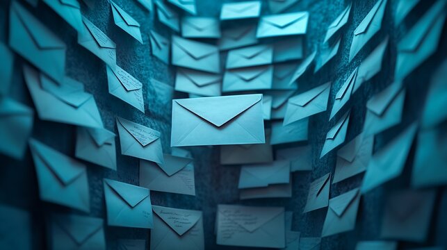 Lots of blocks with envelopes Mail correspondence Customer service CRM Contacts and communication Large amount of unsorted mail Optimization of work and systematization of incoming mes : Generative AI