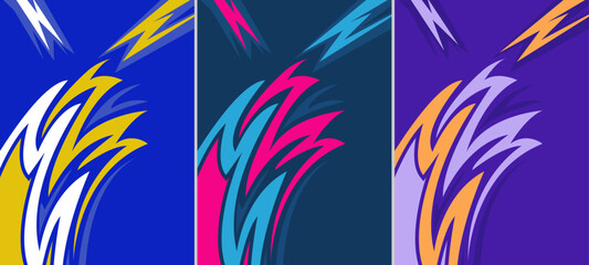 Sports jersey design Background for sublimation. Customizable Jersey design vector Illustration.