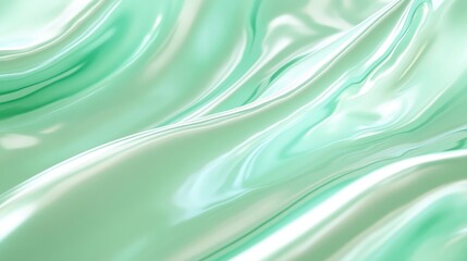 Obraz premium Minty green background with a smooth, polished finish, perfect for contemporary and stylish designs