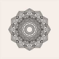 Minimal mandala design