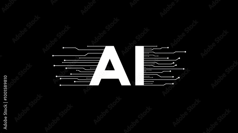 Poster stylish logo with 