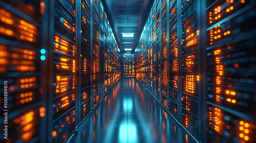 Poster SFTP secure file transfer protocol and backup data document management system exchange information and data with Internet cloud technology concept : Generative AI