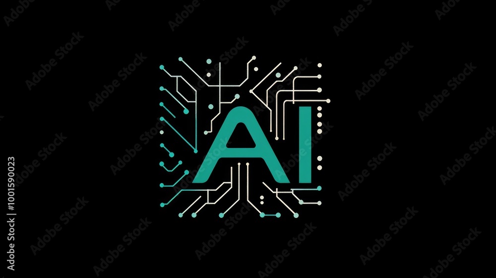Poster stylish logo with 