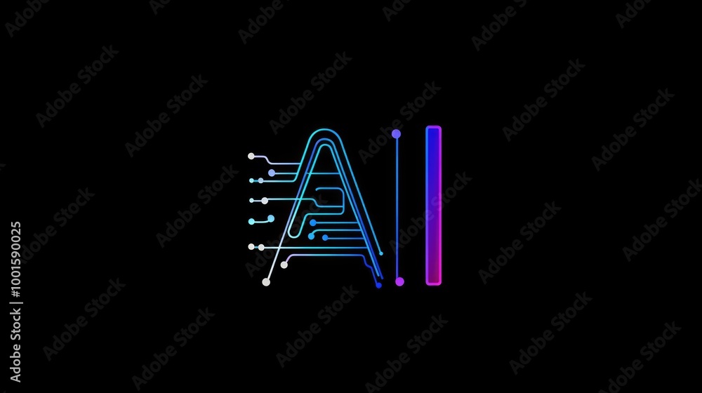 Poster stylish logo with 