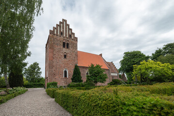 Church of Keldby on Island of Moen in Denmark