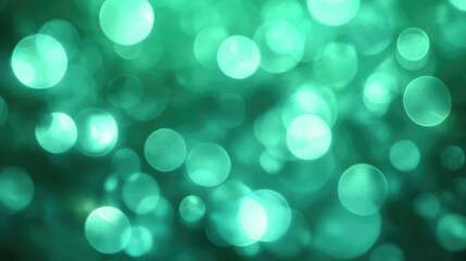 Obraz premium Vibrant emerald green background with a slight bokeh effect, adding depth and a touch of elegance