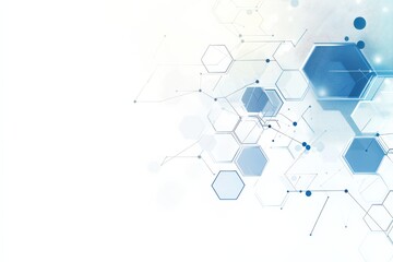 Abstract Technology Background with Hexagon Pattern