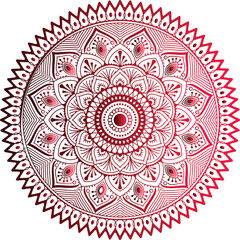 Set of hand drawing zentangle mandalas.Hand drawn mandala with moon, yin yang, om symbol in vector. Perfect set for surface of design, textiles, posters, tattoos in indian yoga style