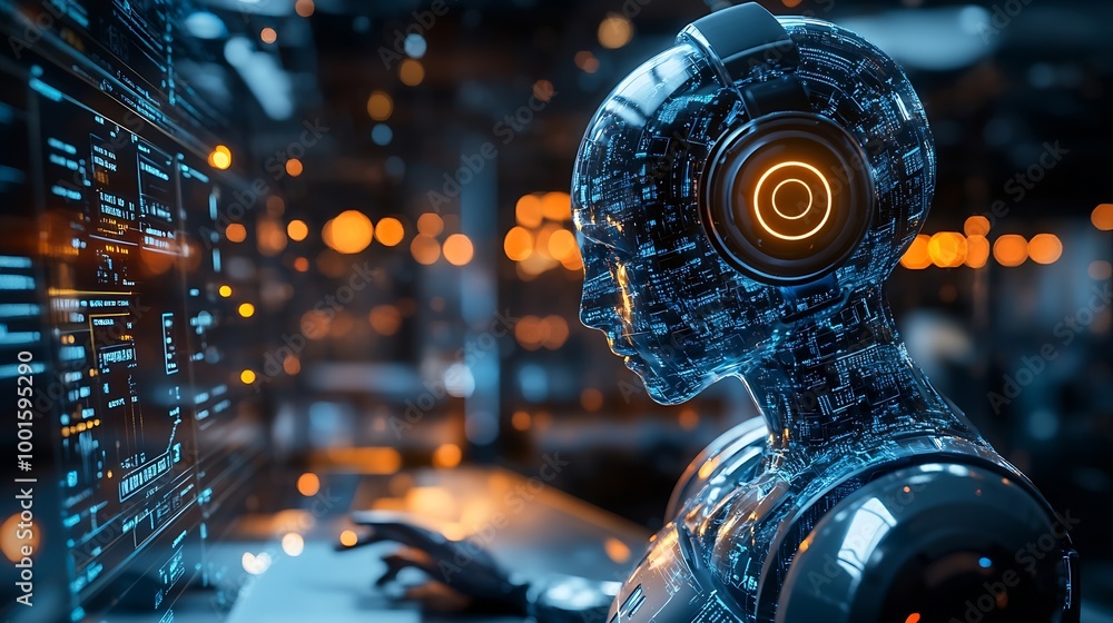Poster Business Communication with AI Chat Bots Customer Service and Marketing Automation Revolution in Digital Messaging Artificial Intelligence Chat Bots for Smarter Phone and Email Marketi : Generative AI