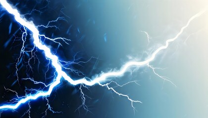 White color electricity lightning