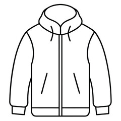 Line Art Winter Coat Design.