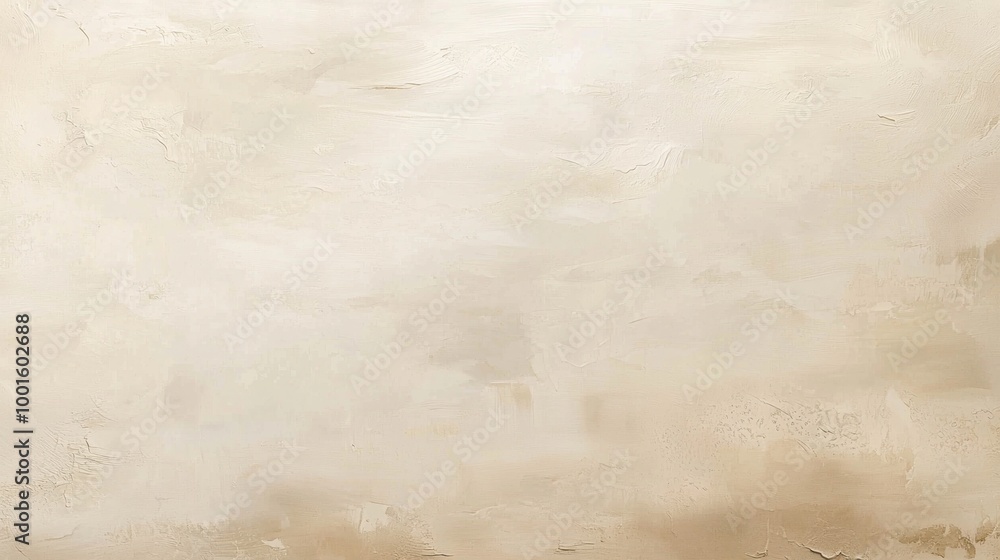 Poster beige painted wall texture with ample space for text or design, adding a touch of grunge to a simple
