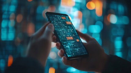 cyber security and Security password login online concept  Hands typing and entering username and password of social media log in with smartphone to an online bank account data protect : Generative AI